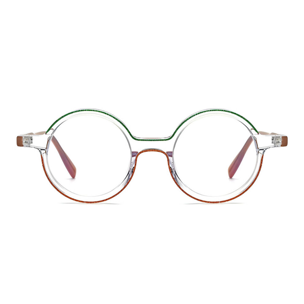 Lunettes Rondes Avec Symbole Peace And Love